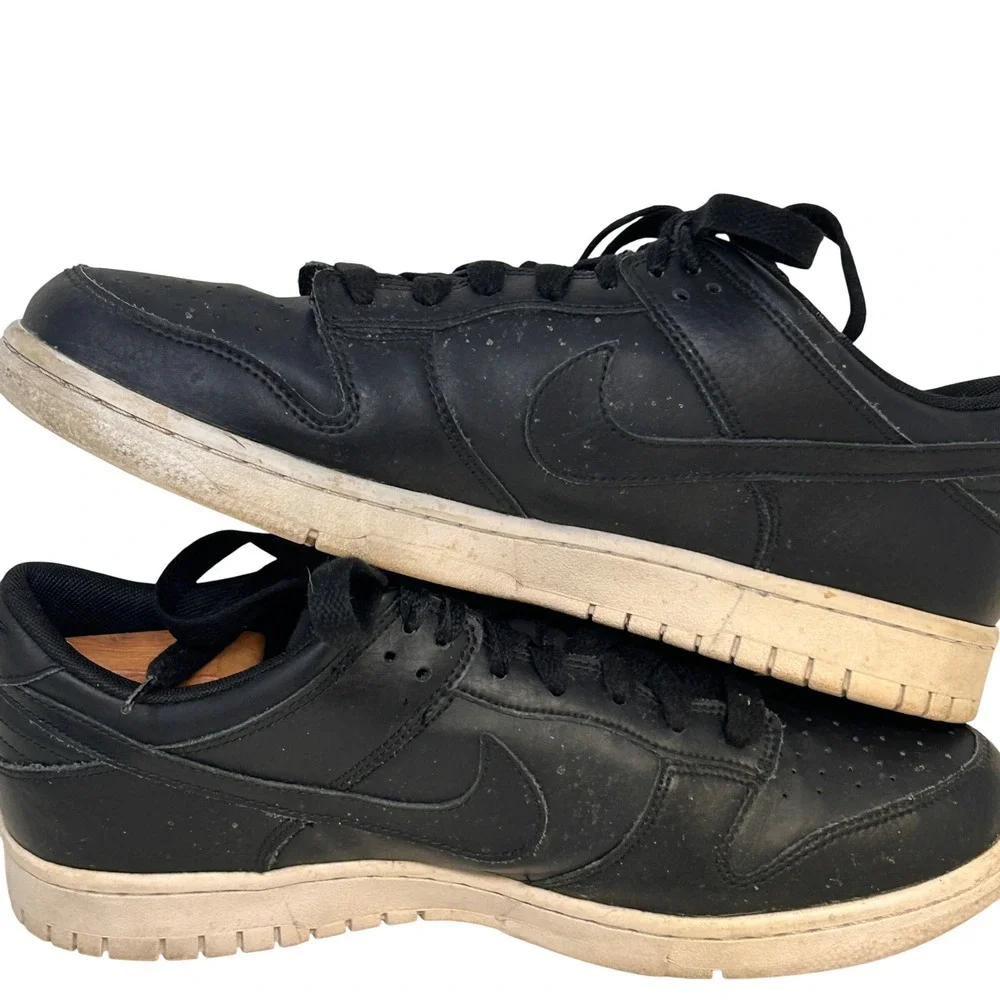 Nike Dunk Low Black Sneakers Shoes Men's 10.5 904234-003 2017‎